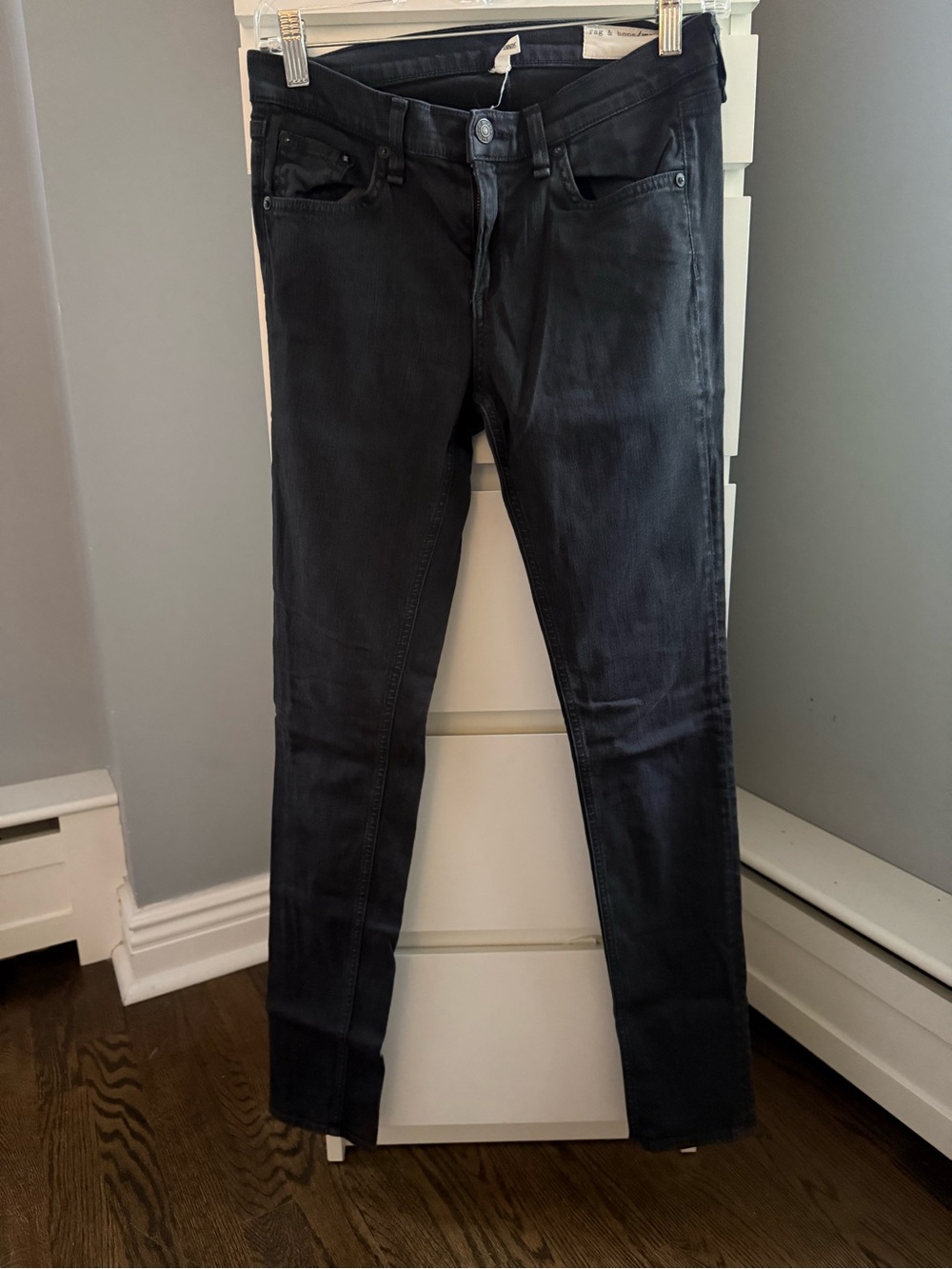 Rag and Bone Jean Skinny Jeans in Pirate Black